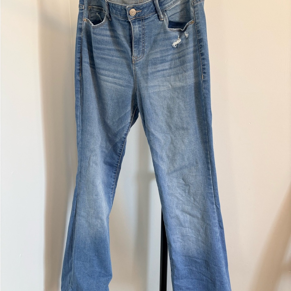 Knox Rose Light Blue Flare Jeans